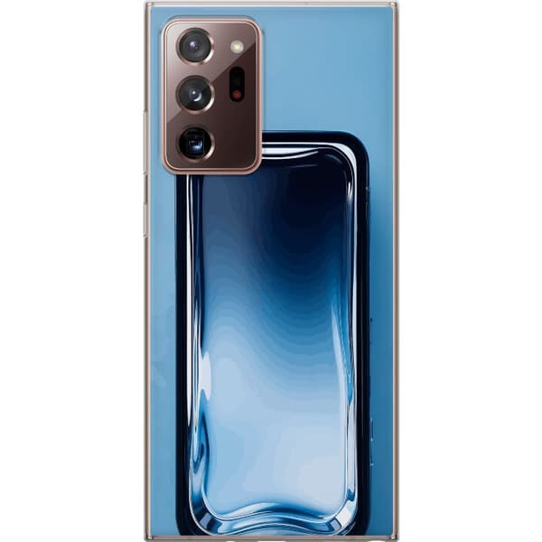 Kompatibel Mobilcover til Samsung Galaxy Note20 Ultra Blå glaseffekt