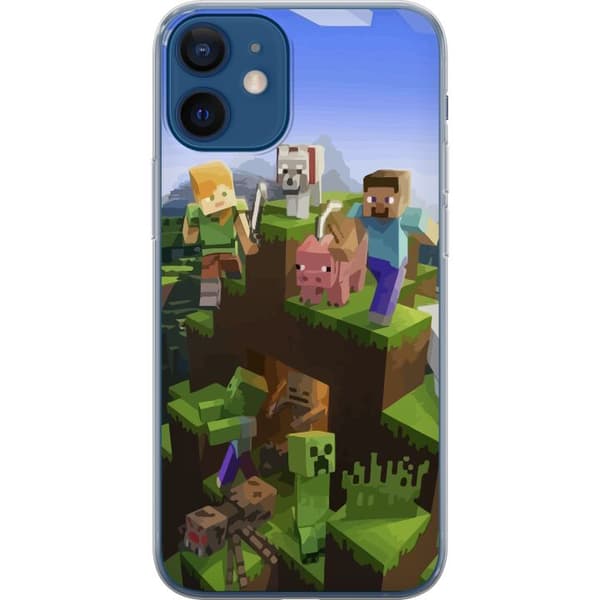 Kompatibelt Mobilskal till Apple iPhone 12 MineCraft