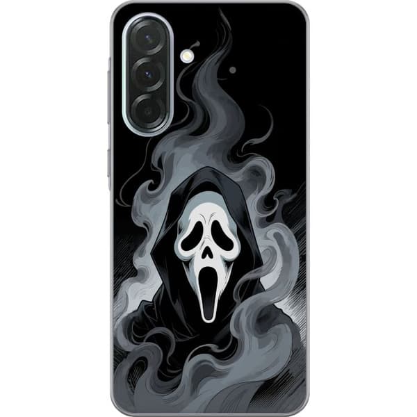 Kompatibelt Mobildeksel til Samsung Galaxy A36 Skräckmask i grå rök