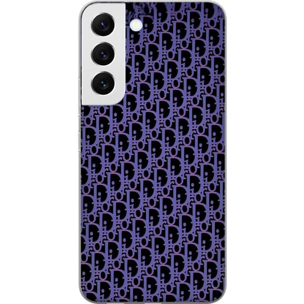 Kompatibelt Mobildeksel til Samsung Galaxy S22 5G Moderneluksuriøst monogram i stilrent design
