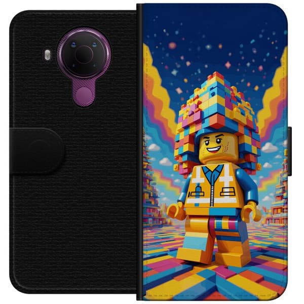 Kompatibel Tegnebogsetui til Nokia 5.4 Byggklossfigur