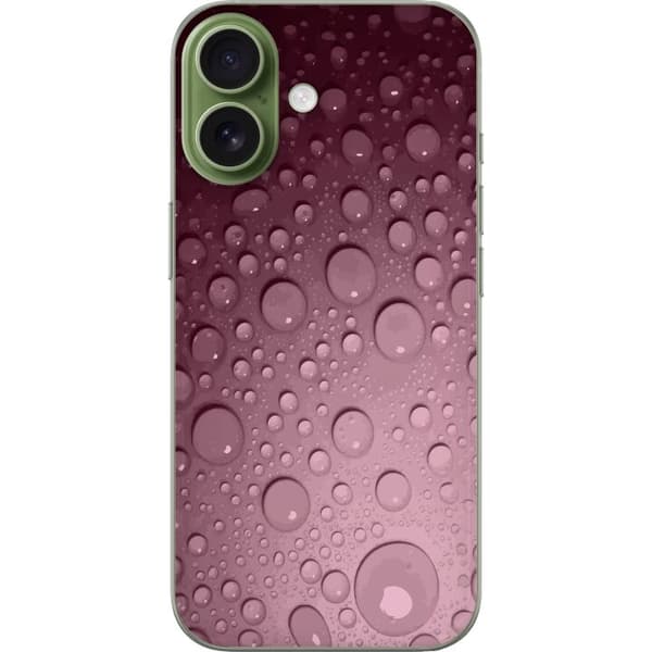 Kompatibelt Mobildeksel til Apple iPhone 17 Rosa vattendroppar