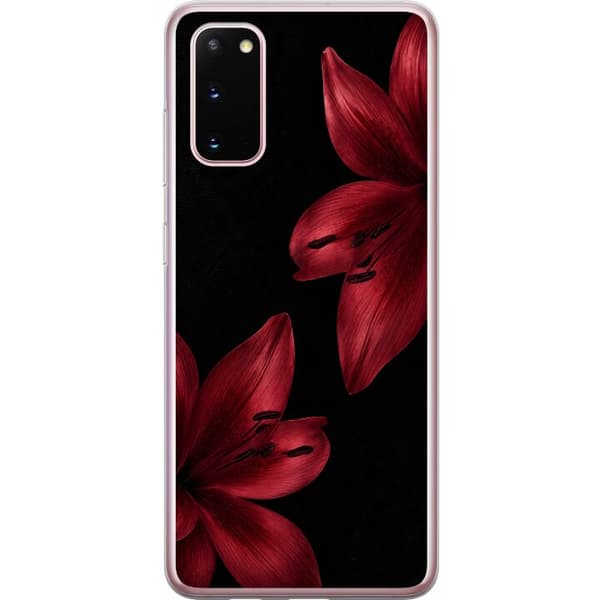 Kompatibelt Mobilskal till Samsung Galaxy S20 Red Lily Noir