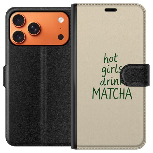 Kompatibelt Lommeboketui til Apple iPhone 17 Pro Max Matcha Klubb