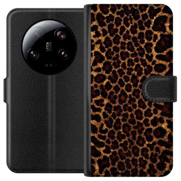 Kompatibelt Lommeboketui til Xiaomi 13 Ultra Leopardikon