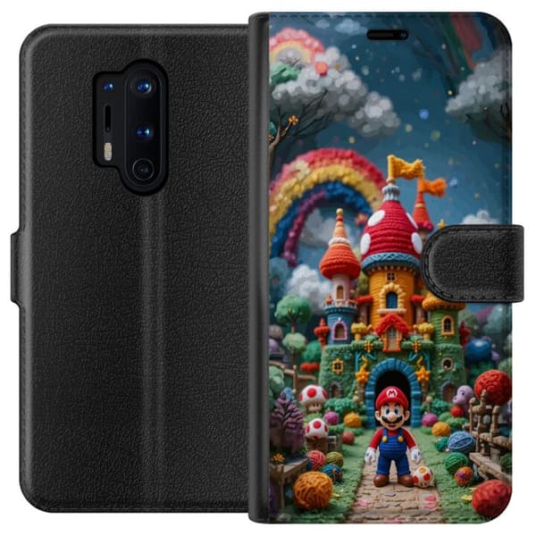 Kompatibelt Lommeboketui til OnePlus 8 Pro Super Mario-inspirert eventyrtema