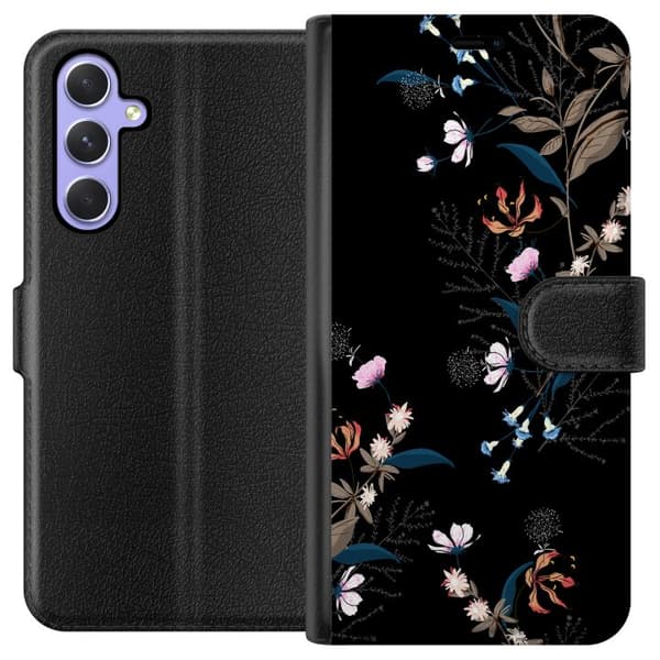 Kompatibelt Lommeboketui til Samsung Galaxy A54 Blomster