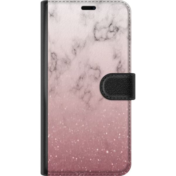 Kompatibelt Plånboksfodral till Samsung Galaxy A20e Glitter och marmor