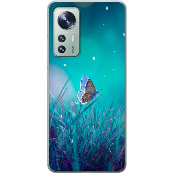Kompatibel Mobilcover til Xiaomi 12 Blå sommerfugl