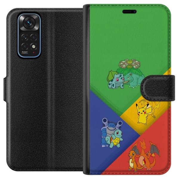 Kompatibel Tegnebogsetui til Xiaomi Redmi Note 11 med klassiske første udviklinger og farvetema