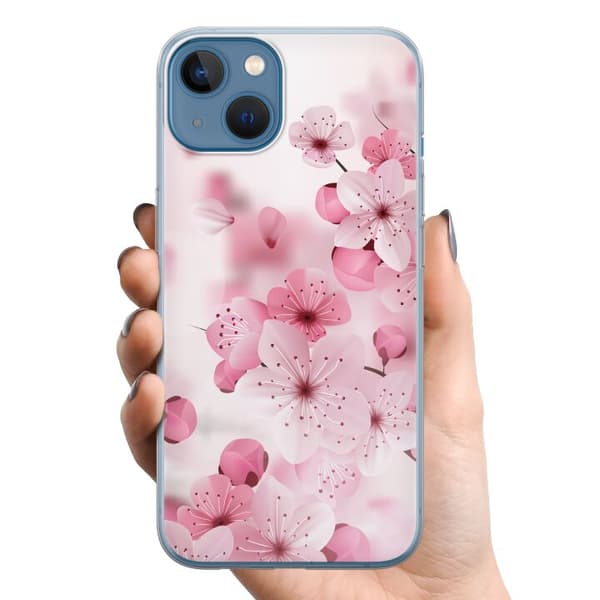 Kompatibelt Mobildeksel til Apple iPhone 13 mini Kirsebærblomst