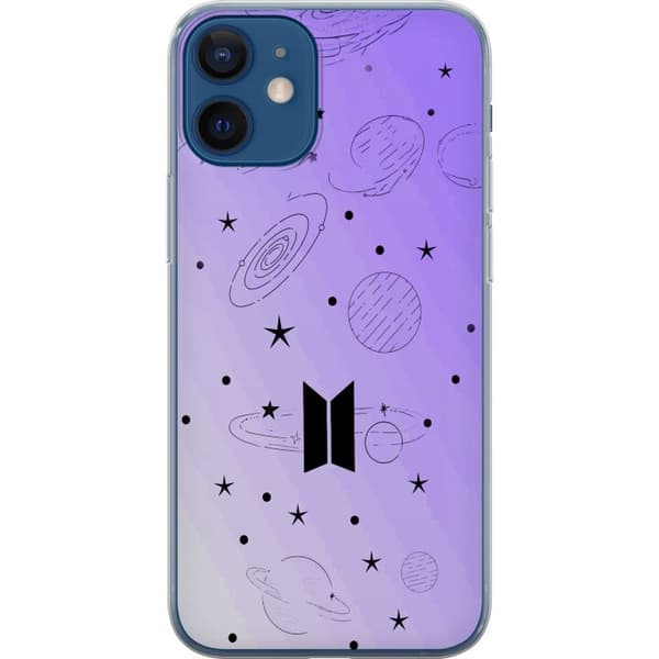 Kompatibelt Mobildeksel til Apple iPhone 12 mini Minimalistisk K-pop og verdensromstema