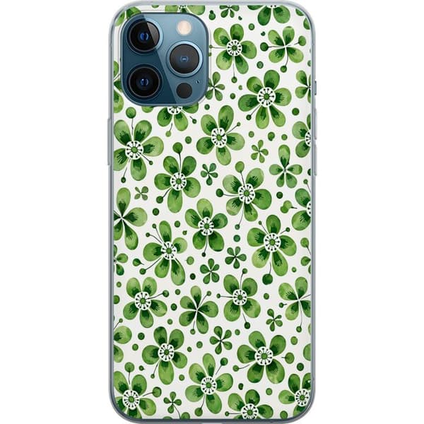 Kompatibel Mobilcover til Apple iPhone 12 Pro Max Azurblå flora