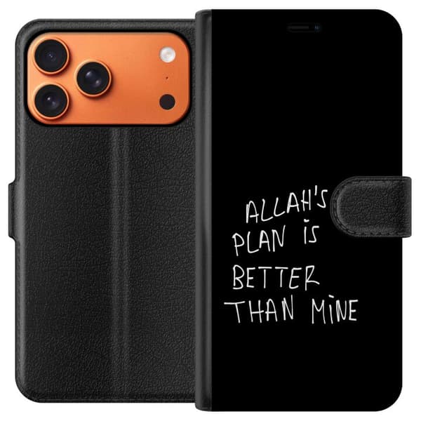 Kompatibelt Lommeboketui til Apple iPhone 17 Pro Max Allahs plan är bättre än min