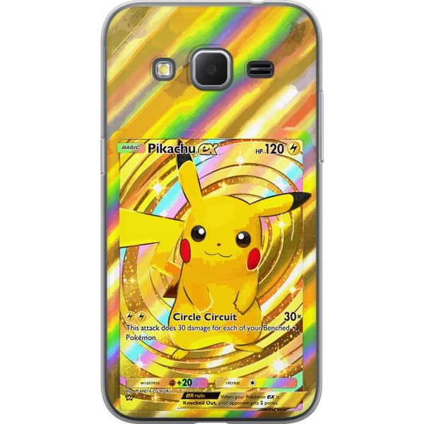Kompatibelt Mobildeksel til Samsung Galaxy Core Prime Blank Pikachu EX-design med samlebåndsfølelse