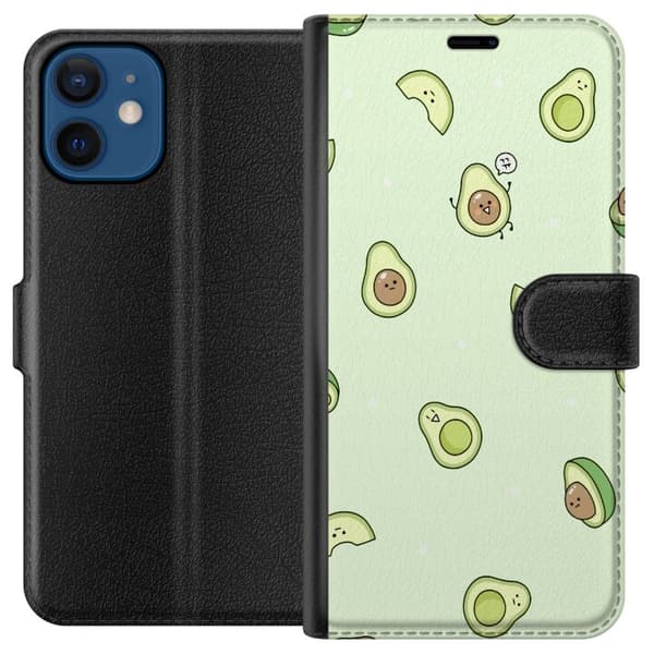 Kompatibel Tegnebogsetui til Apple iPhone 12 mini Avocado Mønster