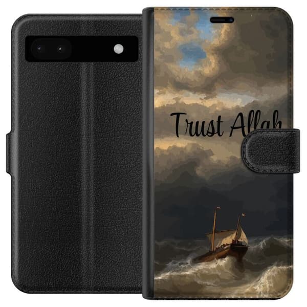 Kompatibelt Plånboksfodral till Google Pixel 6a Trust Allah över stormigt hav