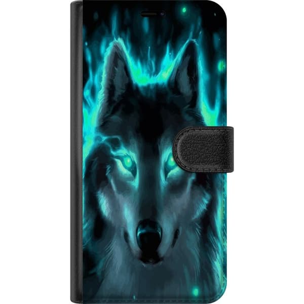 Kompatibel Tegnebogsetui til Samsung Galaxy A6 (2018) Ulve