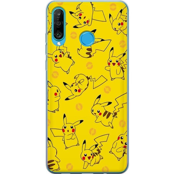 Kompatibelt Mobilskal till Huawei P30 lite Pikachu