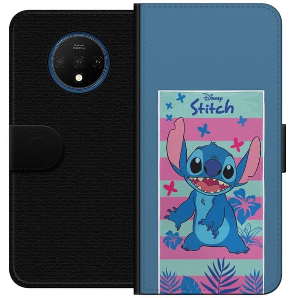 Kompatibel Tegnebogsetui til OnePlus 7T Disney Stitch