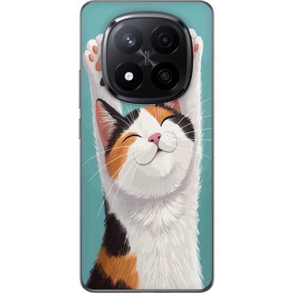 Kompatibelt Mobilskal till Xiaomi Redmi Note 14 Pro+ Glad trefärgad katt