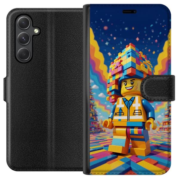 Kompatibel Tegnebogsetui til Samsung Galaxy A05s Byggklossfigur