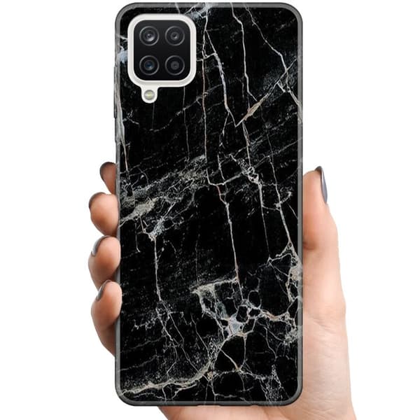 Kompatibelt Mobildeksel til Samsung Galaxy A12 Svart marmor