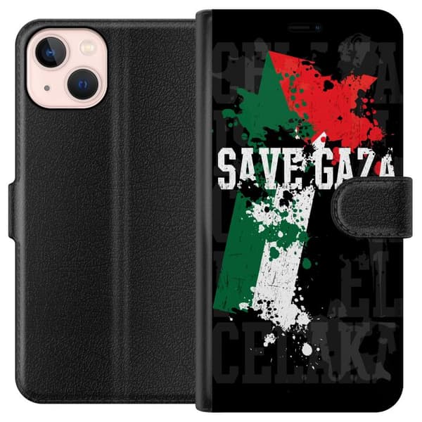Kompatibelt Plånboksfodral till Apple iPhone 13 mini Free Palestine