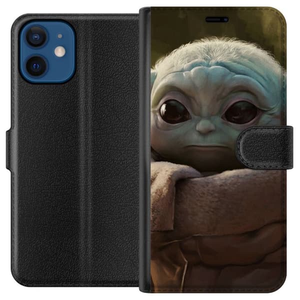 Kompatibel Tegnebogsetui til Apple iPhone 12 Baby Yoda
