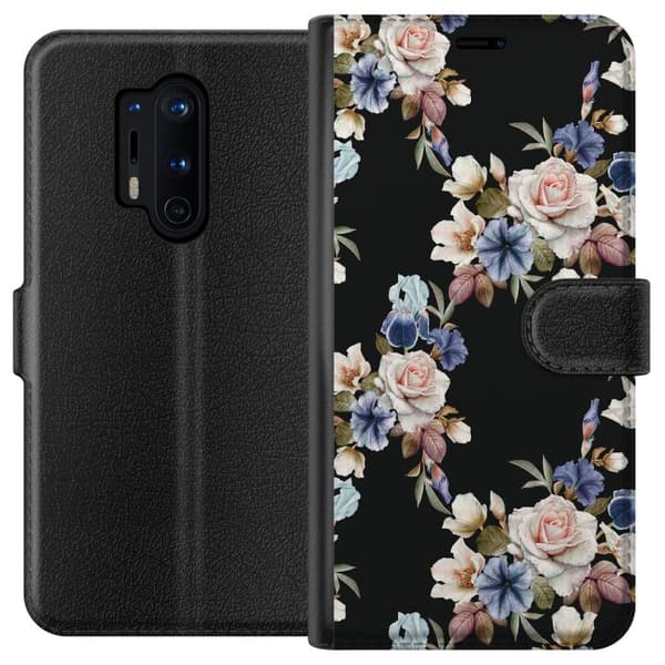 Kompatibel Tegnebogsetui til OnePlus 8 Pro Blomstret