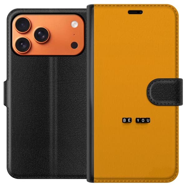 Kompatibelt Lommeboketui til Apple iPhone 17 Pro Max Be You text