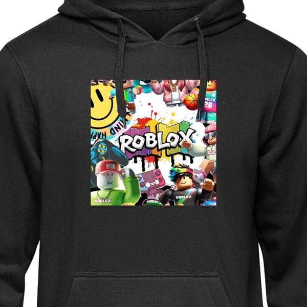 Hættetrøje til Børn Sort 9-11 År Roblox Roblox Sort 9-11 År