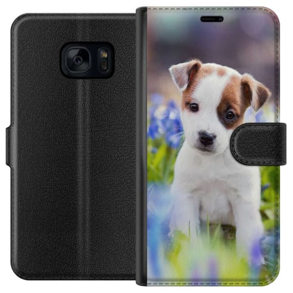 Kompatibelt Lommeboketui til Samsung Galaxy S7 Hund