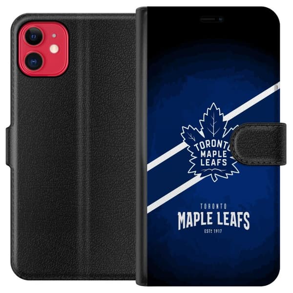 Kompatibelt Plånboksfodral till Apple iPhone 11 Toronto Maple Leafs (NHL)
