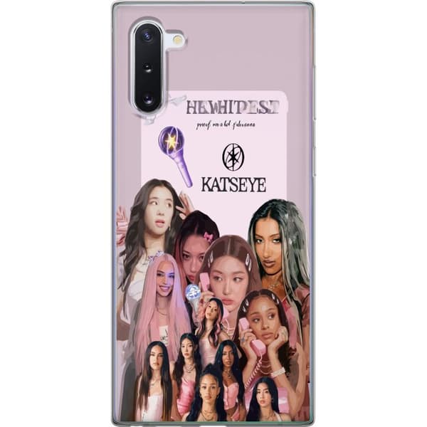 Kompatibel Mobilcover til Samsung Galaxy Note10 KATSEYE rosa collage