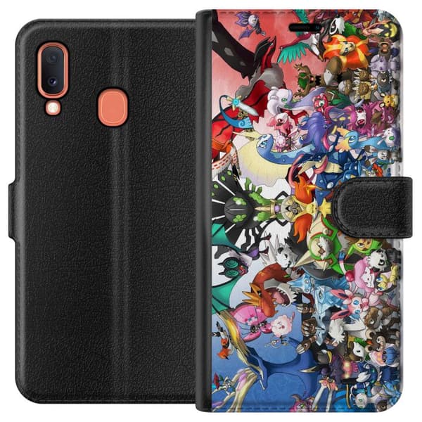 Kompatibelt Plånboksfodral till Samsung Galaxy A20e Pokemon