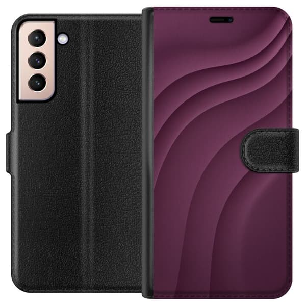 Kompatibelt Lommeboketui til Samsung Galaxy S21 Plommebevegelse