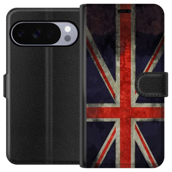 Kompatibelt Lommeboketui til Google Pixel 11 Pro XL Britisk flagg med rustikk følelse