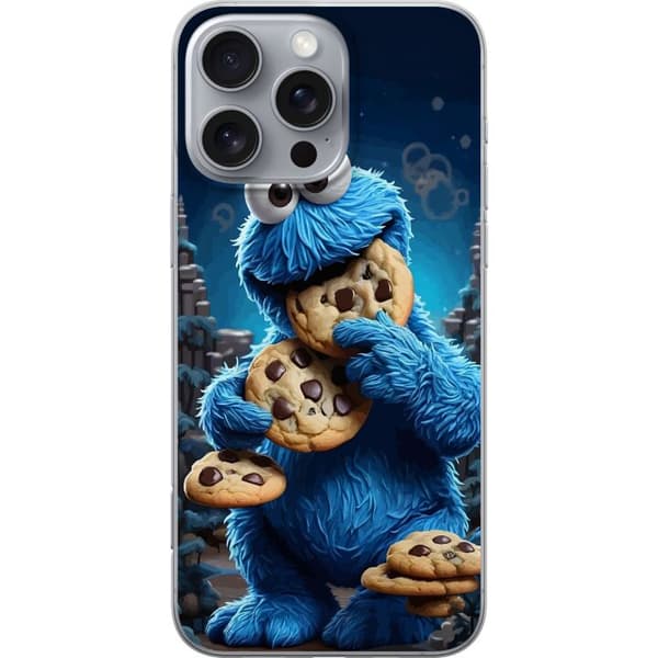 Kompatibelt Mobildeksel til Apple iPhone 16 Pro Max Klassiskt Kakemonster med store sjokoladekaker