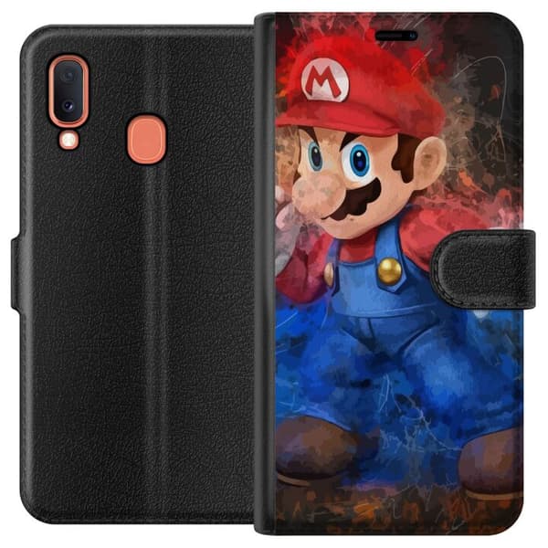 Kompatibelt Lommeboketui til Samsung Galaxy A20e Super Mario Bros
