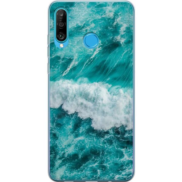 Kompatibelt Mobilskal till Huawei P30 lite Hav