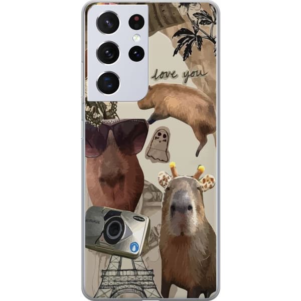 Kompatibelt Mobildeksel til Samsung Galaxy S21 Ultra 5G Capybara