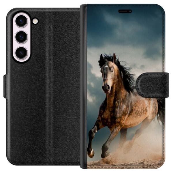 Kompatibel Tegnebogsetui til Samsung Galaxy S23+ Hest