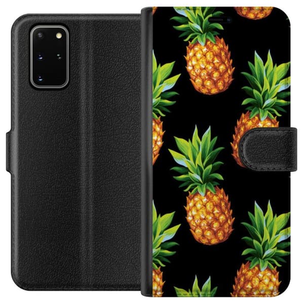 Kompatibelt Plånboksfodral till Samsung Galaxy S20+ Ananas