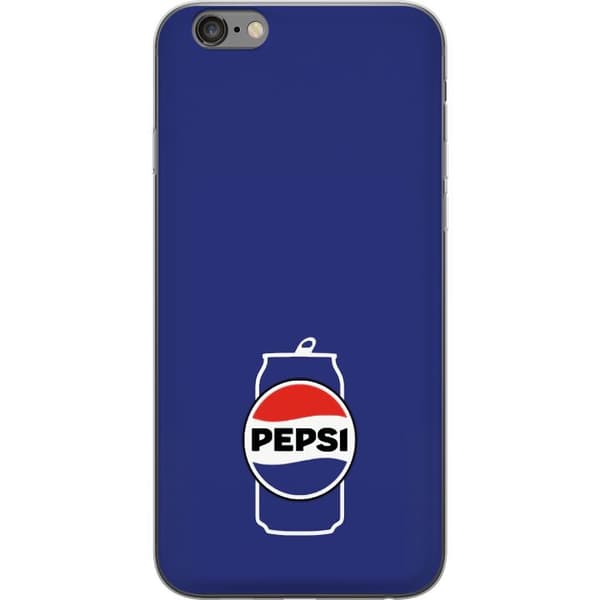 Kompatibelt Mobildeksel til Apple iPhone 6s Plus Klassisk Pepsi-design med minimalistisk blå bakgrunn