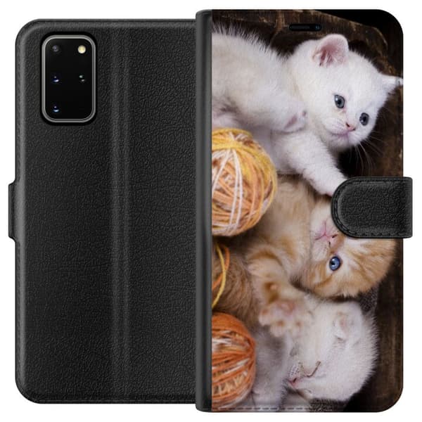 Kompatibelt Plånboksfodral till Samsung Galaxy S20+ Katter