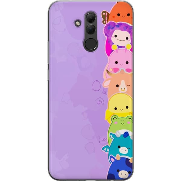 Kompatibelt Mobildeksel til Huawei Mate 20 lite  Lekende illustrasjon med glade Dumpling Squishy-karakterer i regnbuefarger