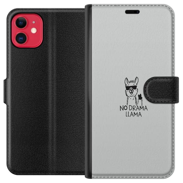Kompatibel Tegnebogsetui til Apple iPhone 11 Ingen Drama Lama