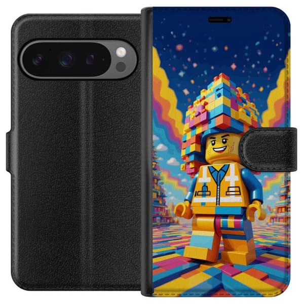 Kompatibel Tegnebogsetui til Google Pixel 9 Pro XL Byggklossfigur