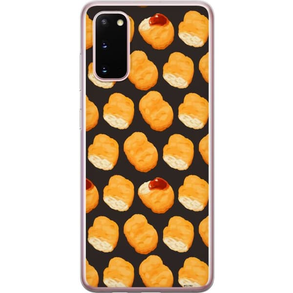 Kompatibelt Mobildeksel til Samsung Galaxy S20 Lekent matmotiv med kyllingnuggets
